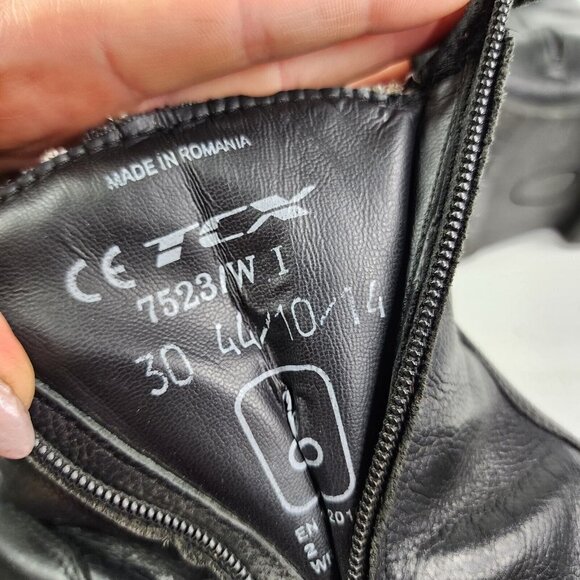 TCX  WP Motorcycle Boots Zip Up Ankle Men's USA Size 12 Black Waterproof‎ 10 - Picture 15 of 16